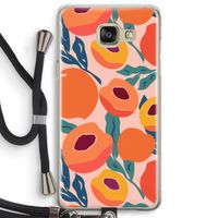 Perzik: Samsung Galaxy A5 (2016) Transparant Hoesje met koord