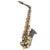 Odyssey Wind Instruments OAS700BLK Premiere Black/Gold Eb altsaxofoon met koffer