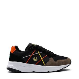 Benetton Ascent MX sneakers bruin/zwart