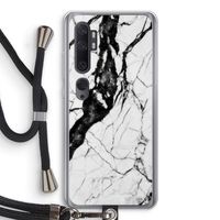 Witte marmer 2: Xiaomi Mi Note 10 Pro Transparant Hoesje met koord