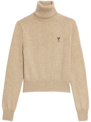 AMI Paris pull à logo Ami de Coeur - Tons neutres
