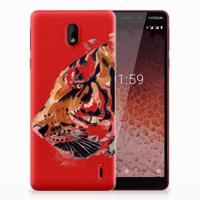 Smartphone hoesje Nokia 1 Plus Watercolor Tiger