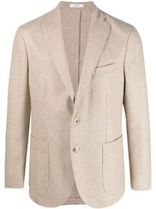 Boglioli blazer en laine vierge à boutonnière croisée - Tons neutres