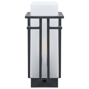 Beliani COWIE - Outdoor wandlamp-Zwart-Glas