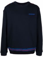 Missoni sweat zig-zag à logo poitrine - Bleu