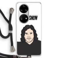 Let It Snow: Huawei P50 Pro Transparant Hoesje met koord