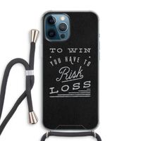 Risk loss: iPhone 12 Pro Max Transparant Hoesje met koord