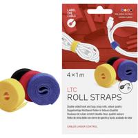 Label the Cable LTC 1230 19 inch Klittenband Geel, Zwart, Rood, Blauw