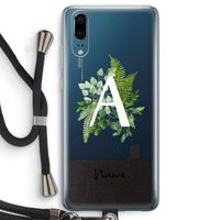 Green Brush: Huawei P20 Transparant Hoesje met koord