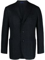 SARTORIO NAPOLI blazer en laine à carreaux - Noir