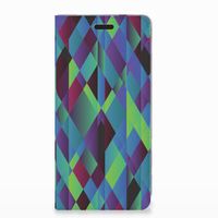 Nokia 3.1 (2018) Stand Case Abstract Green Blue - thumbnail