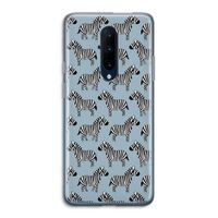 Zebra: OnePlus 7 Pro Transparant Hoesje