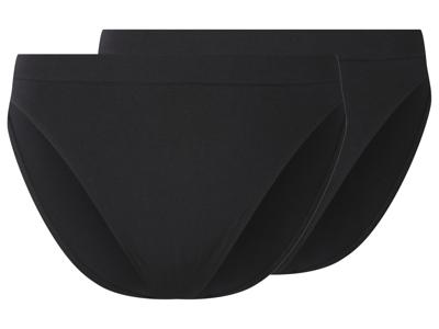 esmara Set van 2 dames onderbroeken (Zwart, M (40/42))