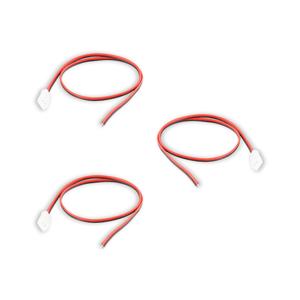 3x Aansluitstuk met kabel 50 cm soldeervrij