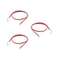 3x Aansluitstuk met kabel 50 cm soldeervrij