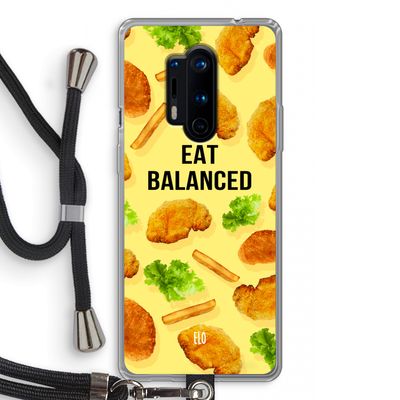 Eat Balanced: OnePlus 8 Pro Transparant Hoesje met koord