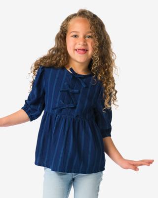HEMA Kinderblouse strepen donkerblauw (donkerblauw)