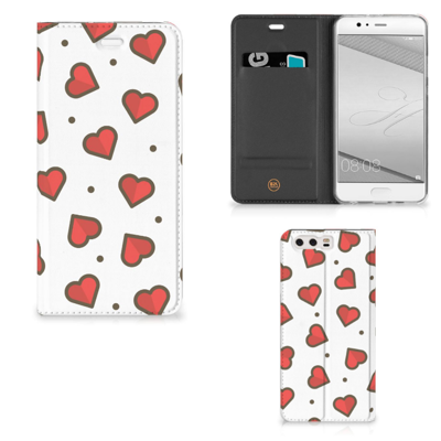 Huawei P10 Plus | Hoesje met Magneet | Hearts