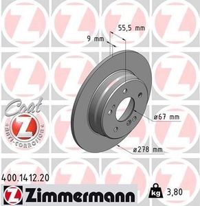 Remschijf Coat Z 400141220