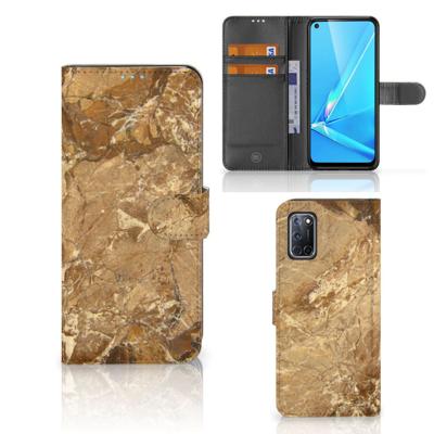 OPPO A72 | OPPO A52 | Bookcase | Marmer Creme | Portemonnee hoesje