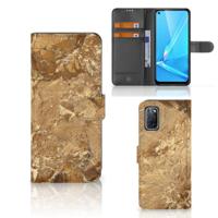 OPPO A72 | OPPO A52 | Bookcase | Marmer Creme | Portemonnee hoesje OPPO A72 | OPPO A52 | Bookcase | Marmer Creme | Portemonnee hoesje