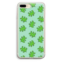 Groene blaadjes: iPhone 7 Plus Transparant Hoesje