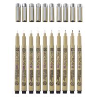 Sakura • pigma micron set zwart 10stuks