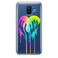 Hold My Heart: Samsung Galaxy A6 (2018) Transparant Hoesje