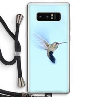 Kolibri: Samsung Galaxy Note 8 Transparant Hoesje met koord