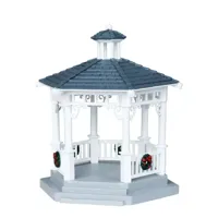 Lemax plastic gazebo with decorations kerstdorp tafereel 2010 Lemax plastic gazebo with decorations kerstdorp tafereel 2010