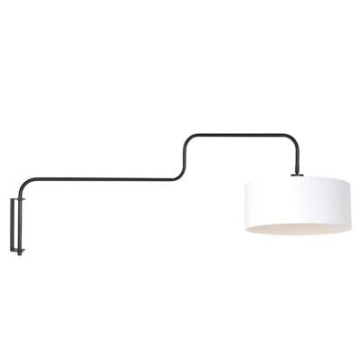 Steinhauer WandlampBloeba zwart met wit - 4173ZW