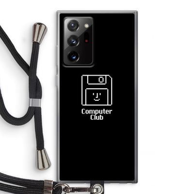 Hello: Samsung Galaxy Note 20 Ultra / Note 20 Ultra 5G Transparant Hoesje met koord