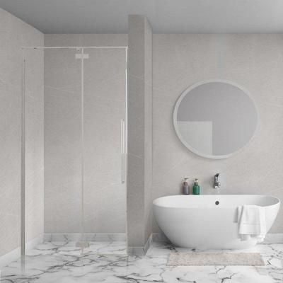 Aqua Vista Oria Linea nisdeur - 80x200cm - incl. montageset - Geborsteld rvs SW1186292/SW1186295