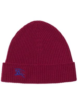 Burberry bonnet Equestrian Knight en cachemire - Rouge