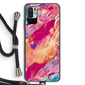 Pastel Echoes: Xiaomi Redmi Note 10 5G Transparant Hoesje met koord