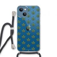 Weed: iPhone 13 mini Transparant Hoesje met koord