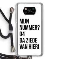 Da ziede van hier: Xiaomi Poco X3 NFC Transparant Hoesje met koord Da ziede van hier: Xiaomi Poco X3 NFC Transparant Hoesje met koord