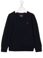 Ralph Lauren Kids sweat à logo brodé - Bleu - thumbnail