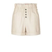 Morgan high waist straight fit short gebroken wit - thumbnail