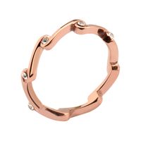 Midi-ring Met roségoud verguld chirurgisch staal Ringen - thumbnail