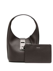 Ferragamo sac porté épaule en cuir - Marron