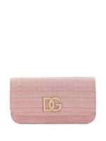 Dolce & Gabbana 3.5 logo-plaque clutch bag - Rose - thumbnail