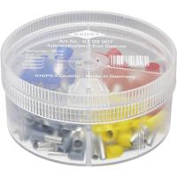 Knipex 97 99 907 Assortiment adereindhulzen 4 mm², 6 mm², 10 mm², 16 mm² Deels geïsoleerd Grijs, Geel, Rood, Blauw 100 stuk(s)