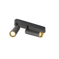 SLV OpbouwspotGrip! M 2-lichts zwart 3000K - 1009079
