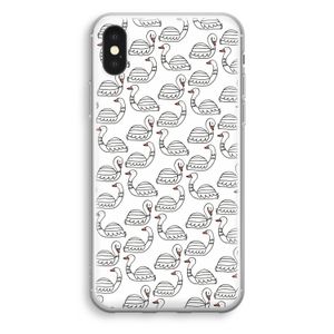 Zwanen: iPhone X Transparant Hoesje