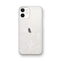 Good vibes: iPhone 12 mini Transparant Hoesje