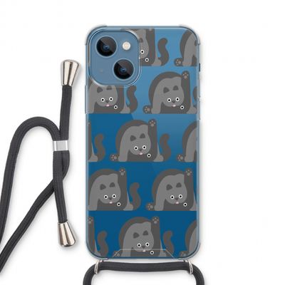 Cats: iPhone 13 Transparant Hoesje met koord