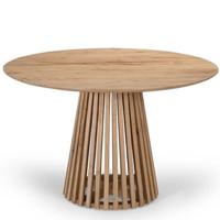 Giga Meubel - Eettafel Rond Ø120cm - Naturel Acaciahout - Seppe