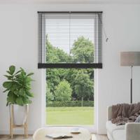 VidaXL Venetiaanse blind verstelbaar zilvergrijs 213 x 110 cm pvc