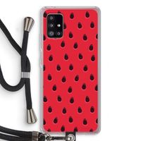 Watermelon: Samsung Galaxy A51 5G Transparant Hoesje met koord